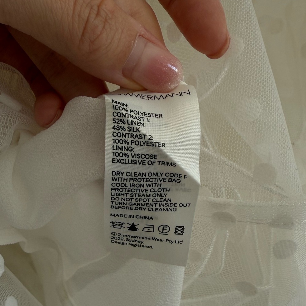Zimmerman White Rhythmic Fluted Gown - Picture 9 of 9